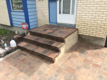 Winnipeg Paving Stone Stairs 02